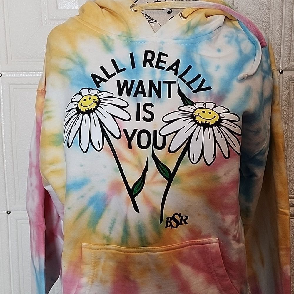 NWOT  Tie Dye Hoodie By Sammi Ryan size medium - Picture 2 of 4